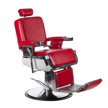 BS Fotel barberski LUMBER BH-31823 Czerwony
