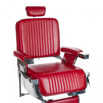 Fotel barberski czerwony LUMBER BH-31823
