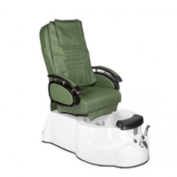 Bs Fotel do pedicure z masażem BR-3820D zielony