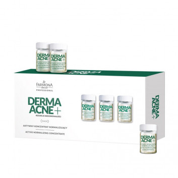 Aktywny koncentrat normalizujący redukcja niedoskonałosci Farmona Professional Derma Acne 5x5 ml