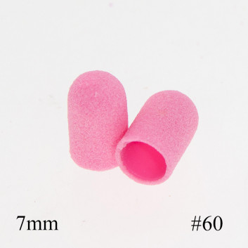 PACZKA Kapturki do pedicure 7mm gradacja 60 100szt Fabric Podo AlleMed Różowy Pink