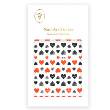 Naklejki do paznokci cienkie samoprzylepne Nail Art Sticker orange Nr Z-D4214