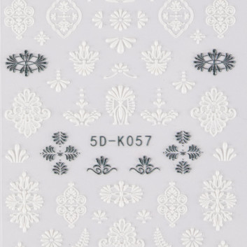 Naklejki biżuteryjne 5D samoprzylepne wypukłe akrylowe wzory ornamenty 5D-K057