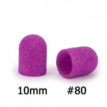 Kapturki do pedicure 10 mm gradacja 80 10 szt ABS Podo AlleMed Fioletowy Purple