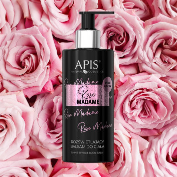 Rozświetlający balsam do ciała Apis Rose Madame 300 ml