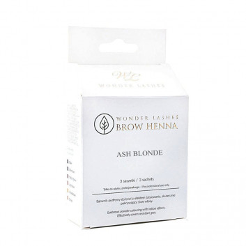 Henna pudrowa Wonder Lashes Brow Henna ash blonde 3 saszetki