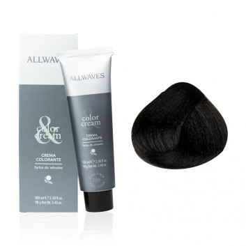 Farba do włosów Allwaves Cream Color średni brąz 4.0 100 ml