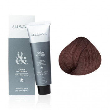 Farba do włosów Allwaves Cream Color Purpurowy jasny kasztan 5.6 100 ml