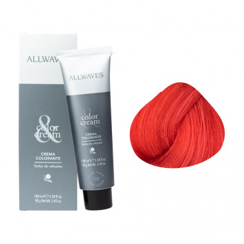 Farba do włosów Allwaves Cream Color czerwony g.p 0.6 100 ml