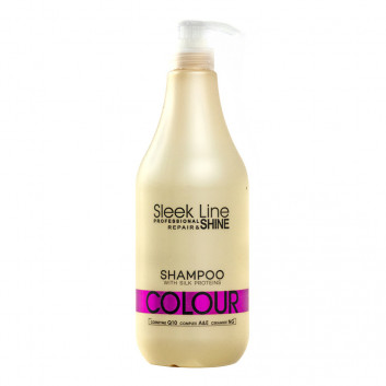 Szampon do włosów farbowanych z jedwabiem Stapiz Colour Sleek Line 1000 ml