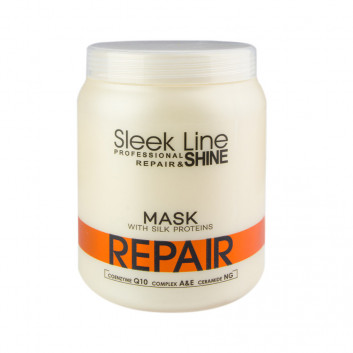 Maska do włosów Stapiz Sleek Line Repair z jedwabiem 1000 ml