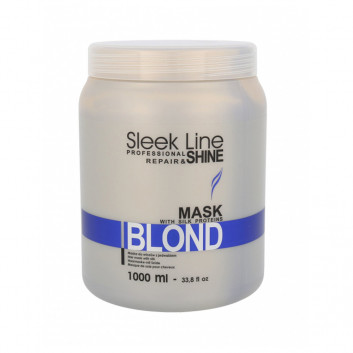 Maska do włosów Stapiz Sleek Line Blond z jedwabiem 1000 ml