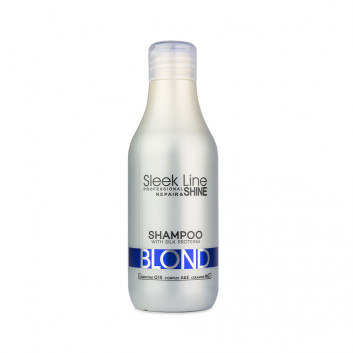 Szampon do włosów blond, siwych i rozjaśnianych Stapiz Sleek Line Blond 300 ml