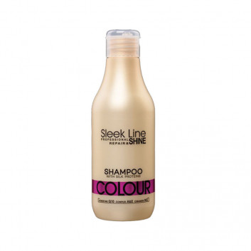 Szampon do włosów farbowanych Stapiz Colour Sleek Line z jedwabiem 300 ml
