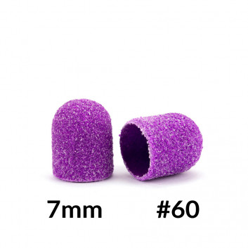 Kapturki do pedicure 7 mm gradacja 60 10 szt Fabric Podo AlleMed Fioletowy Purple