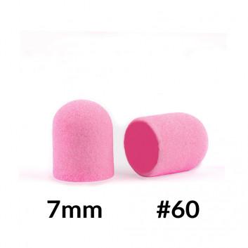Kapturki do pedicure 7 mm gradacja 60 10 szt Fabric Podo AlleMed Różowy Pink