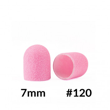 Kapturek kapturki ścierne do pedicure Fabric PODO Pink Różowy 7mm 10 sztuk gradacja 120