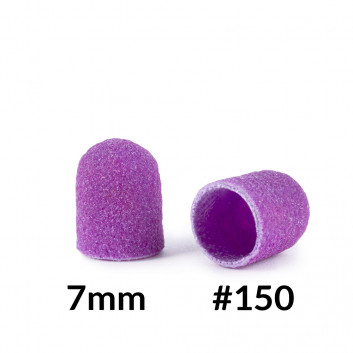 PACZKA Kapturki do pedicure 7 mm gradacja 150 10 szt Fabric Podo AlleMed Fioletowy Purple