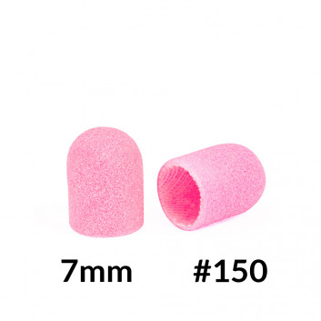 Kapturek kapturki ścierne do pedicure Fabric PODO Pink Różowy 7mm 10 sztuk gradacja 150
