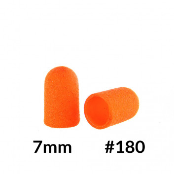 PACZKA Kapturki do pedicure 7 mm gradacja 180 10 szt ABS Podo AlleMed Pomarańczowy Orange