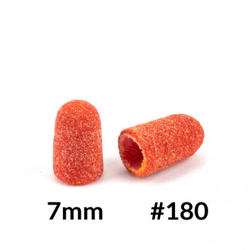 Kapturki do pedicure 7 mm gradacja 180 10 szt Fabric Podo AlleMed Pomarańczowy Orange