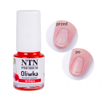 Oliwka do skórek i paznokci NTN Premium o zapachu wiśniowym 5 ml Nr 12