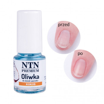 Oliwka do skórek i paznokci NTN Premium o zapachu kokosowym 5 ml Nr 08