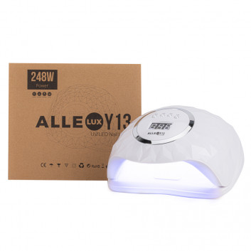 Lampa do paznokci dual UV/LED 248 W do lakierów hybrydowych i żeli AlleLux Y13 biała