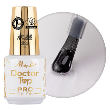Top nabłyszczający samoregenerujący no wipe bez przecierania Doctor Top Pro Salon MollyLac 15g