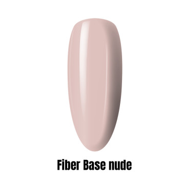 Fiber Base Baza z włóknami jedwabiu nude pod lakiery hybrydowe, żel i akrylożel 1kg