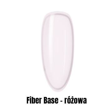 Fiber Base Baza z włóknami jedwabiu półtransparentna różowa pod lakiery hybrydowe, żel i akrylożel 1kg