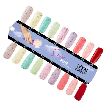 Wzornik NTN Premium Sugar Puff Collection połysk i mat 9 kolorów