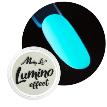 Pyłek do paznokci świecący w ciemności MollyLac Lumino Effect Nr 1