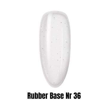 Rubber Base baza kauczukowa półtransparentna 1kg HEMA/Di-HEMA Free nr 36