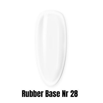 Rubber Base baza kauczukowa półtransparentna 1kg HEMA/Di-HEMA Free nr 28