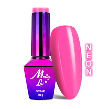 Lakier hybrydowy MollyLac Fancy Fashion Splash Of Pink Neon 10g Nr 332
