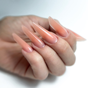 Akrylożel Polygel żel budujący do przedłużania AcrylGel Molly Nails HEMA/Di-HEMA Free Pudding 30 ml