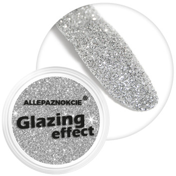 Pyłek do paznokci Glazing effect słoiczek 2,5g Silver