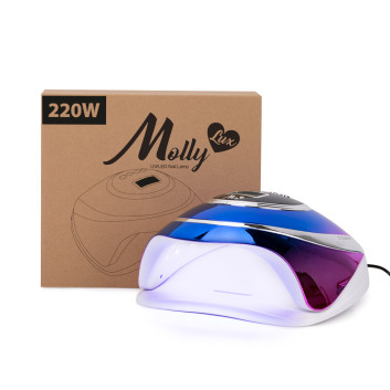Lampa do paznokci dual UV/LED 220W do lakierów hybrydowych i żeli Z7 Molly Lux holo rainbow