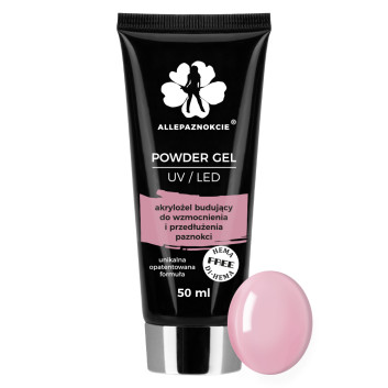 Powder Gel akrylożel Allepaznokcie HEMA/Di-HEMA Free French Pink 50ml