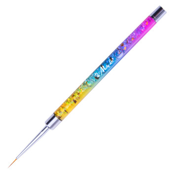 Pędzelek do zdobień Pro Liner rainbow MollyLac długość włosia 9mm