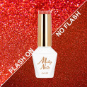 Lakier hybrydowy Molly Nails Flashing Lights Neon Queen of Love Hema/di-Hema free 8g Nr 645