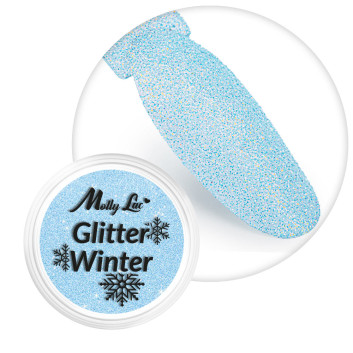 Pyłek do paznokci MollyLac Glitter Winter 1g Nr 4