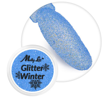 Pyłek do paznokci MollyLac Glitter Winter 1g Nr 6