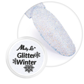 Pyłek do paznokci MollyLac Glitter Winter 1g Nr 7