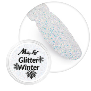 Pyłek do paznokci MollyLac Glitter Winter 1g Nr 9