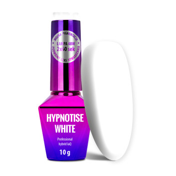 Lakier hybrydowy MollyLac Hypnotise White 10g
