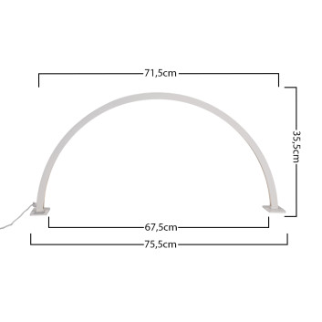 Lampa kosmetyczna LED łuk 35W biurkowa bezcieniowa biała rozmiar L HQ-75X