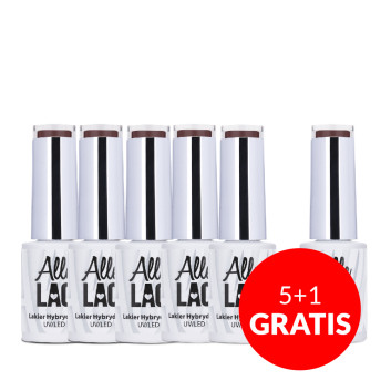 5+1gratis Lakier hybrydowy AlleLac Coffee & Chocolate Collection 5g Nr 52