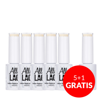 5+1gratis Lakier hybrydowy AlleLac Macaroons & Muffins Collection 5g Nr 113